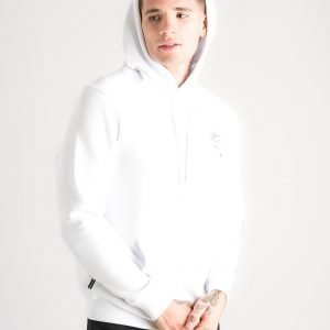 Gym King Fleece Overhead Hoodie Valkoinen