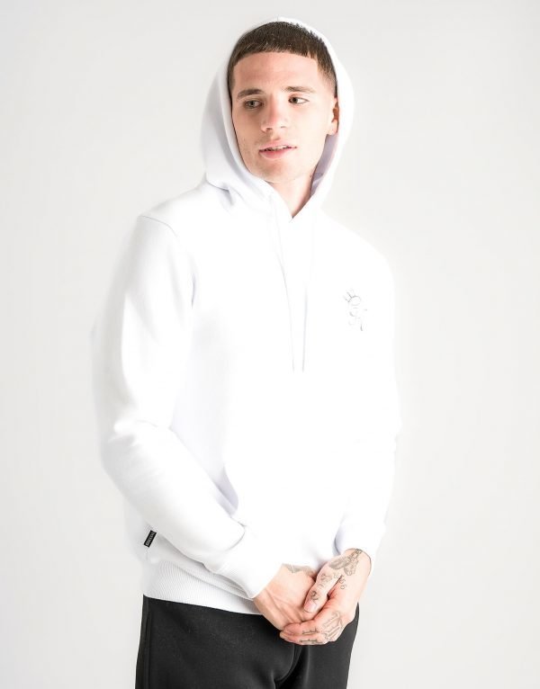 Gym King Fleece Overhead Hoodie Valkoinen