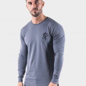 Gym King Long Sleeve T-Shirt Harmaa