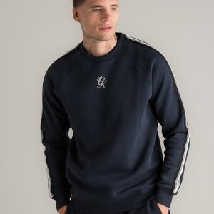 Gym King Peyton Tape Crew Sweatshirt Sininen