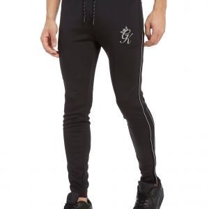 Gym King Poly Reflective Track Pants Musta