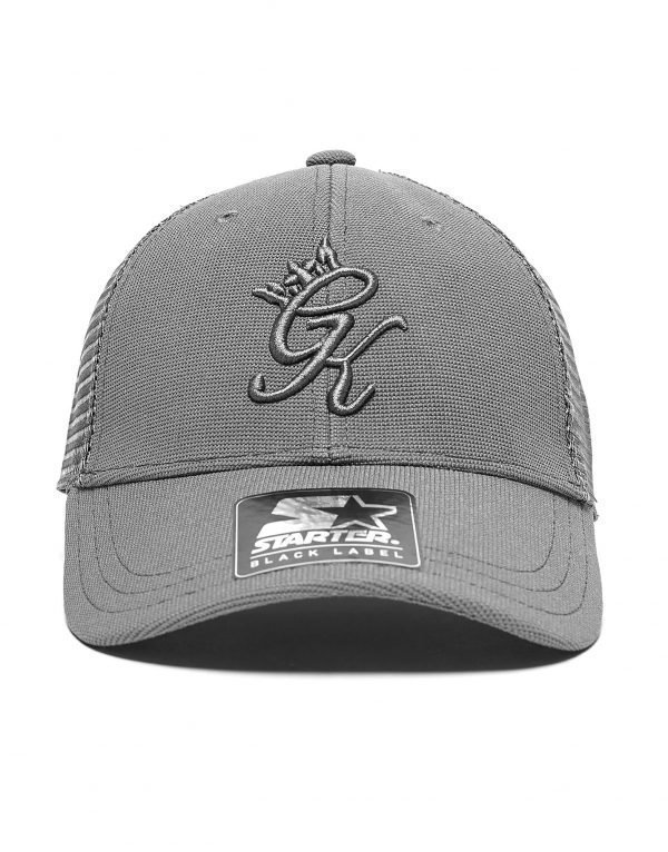 Gym King Trucker Cap Tummanharmaa