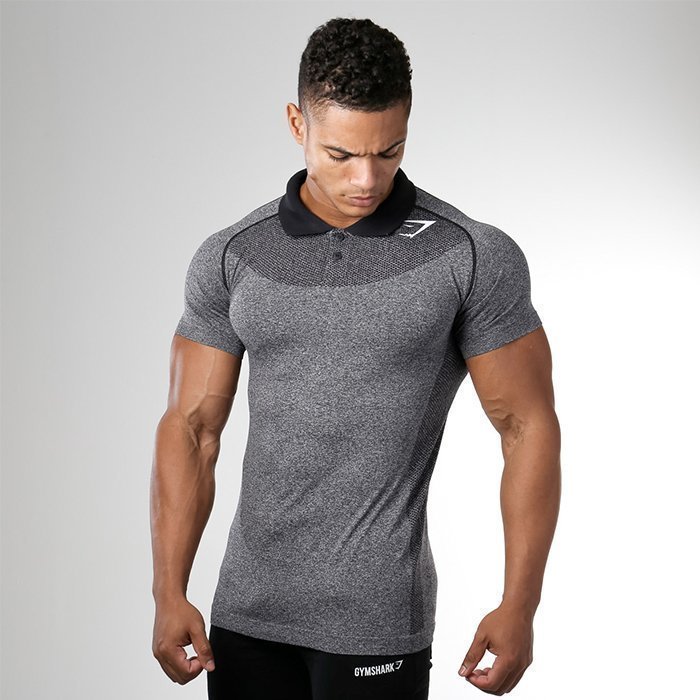 Gymshark Seamless Avant Polo Marl/White