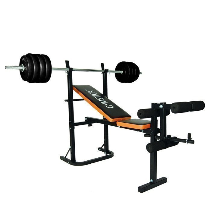 Gymstick Weight bench with 40 kg barbell set