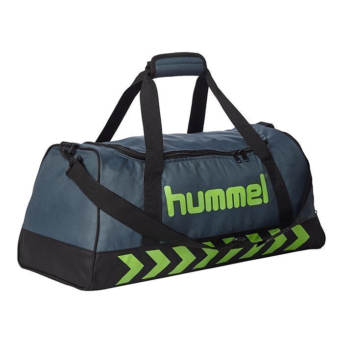 Hummel Authentic Sports bag Dark Slate/Green Flash