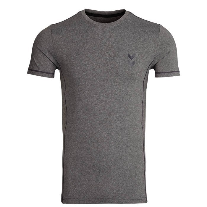 Hummel Phil SS Tee Dark Grey Melange S