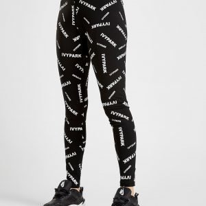 Ivy Park All Over Print Logo Leggings Musta