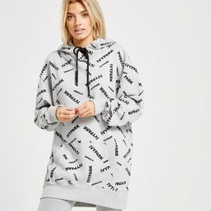 Ivy Park All Over Print Logo Overhead Hoodie Harmaa