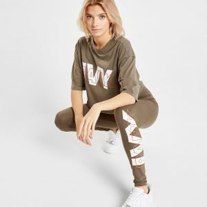 Ivy Park Layer Logo Leggings Khaki