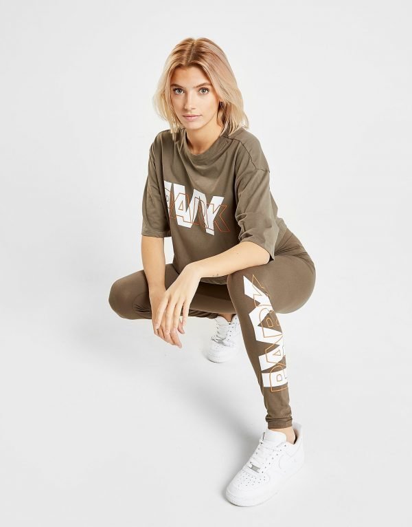 Ivy Park Layer Logo Leggings Khaki