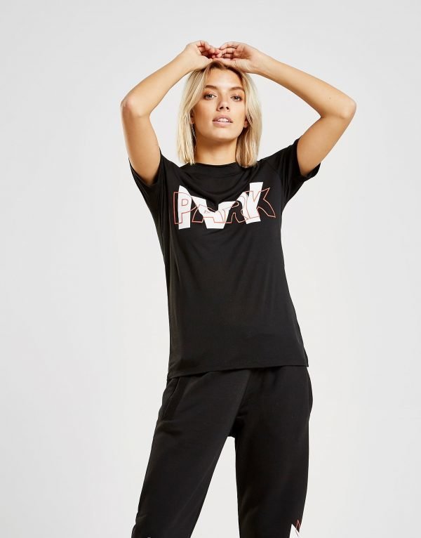 Ivy Park Layer Logo Slim T-Shirt Musta