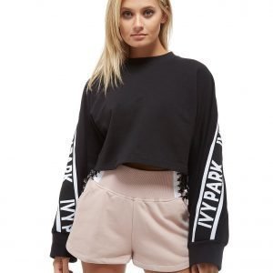 Ivy Park Logo Tape Crew Sweatshirt Musta