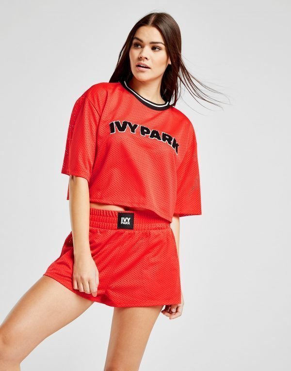 Ivy Park Mesh Logo Shortsit Punainen