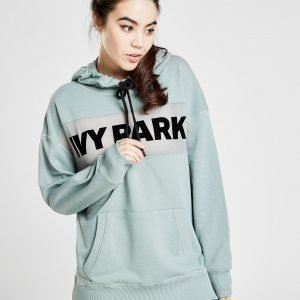 Ivy Park Sheer Panel Overhead Hoodie Vihreä