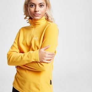 Jack Wolfskin Gecko Fleece 1/4 Zip Sweatshirt Keltainen