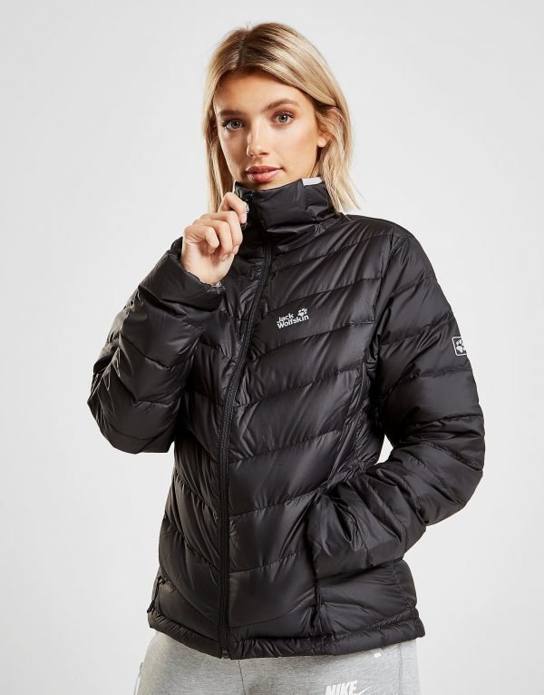 Jack Wolfskin Helium High Padded Jacket Musta