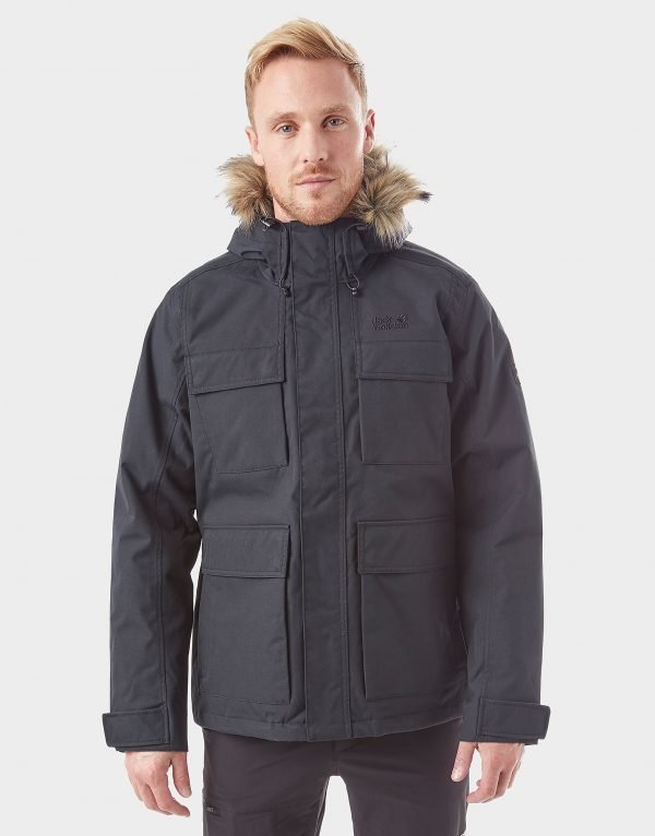 Jack Wolfskin Point Barrow Parka Takki Musta