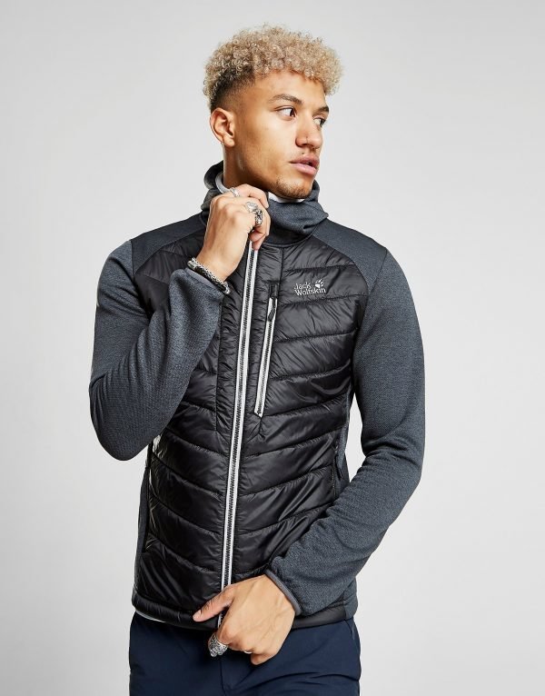 Jack Wolfskin Skyland Full Zip Hoodie Musta