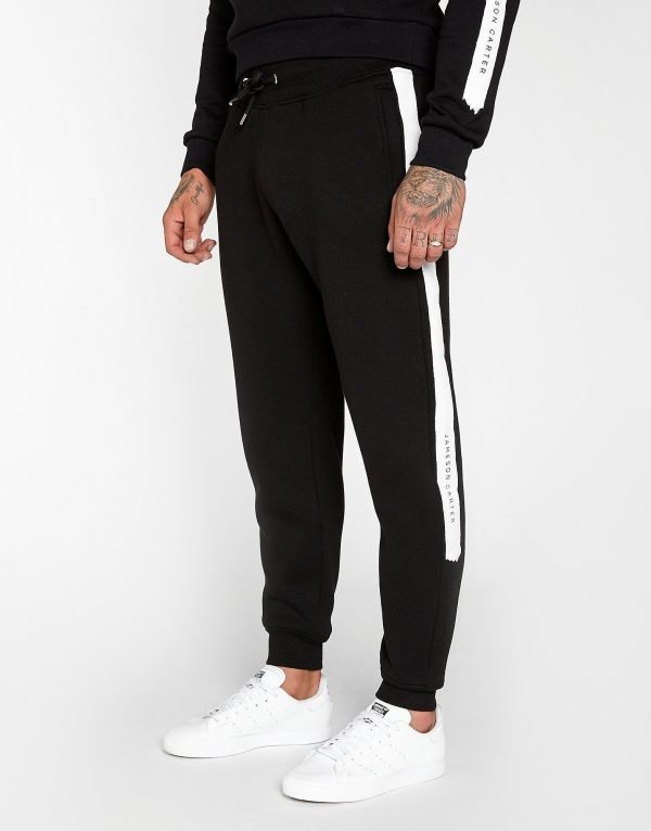 Jameson Carter Paint Stripe Track Pants Musta