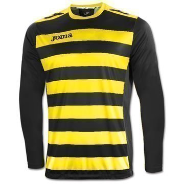 Joma Football Shirt Europa II L/S Black/Yellow