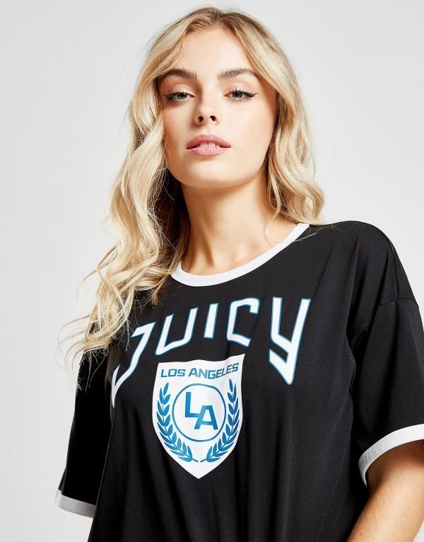 Juicy By Juicy Couture Ringer T-Shirt Musta