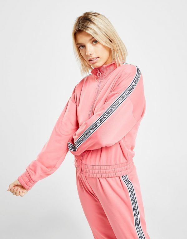 Juicy By Juicy Couture Tape Poly Full Zip Track Top Vaaleanpunainen