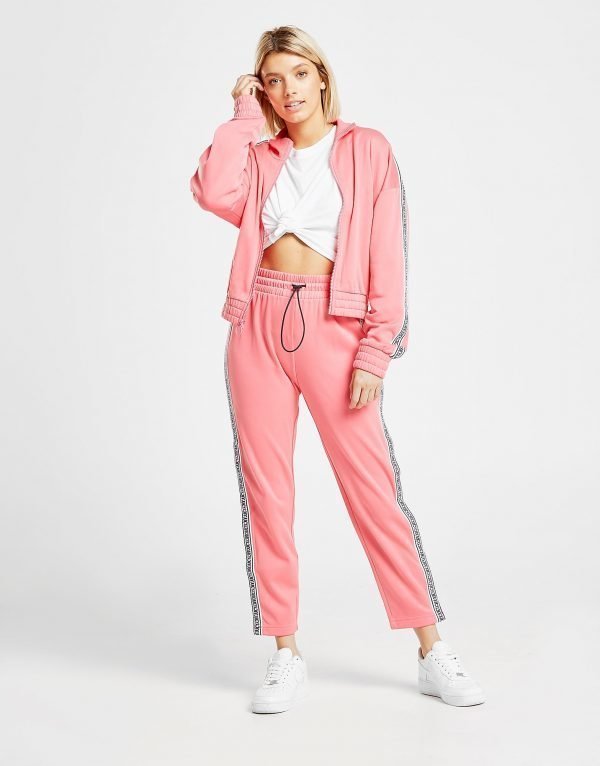 Juicy By Juicy Couture Tape Wide Leg Track Pants Vaaleanpunainen