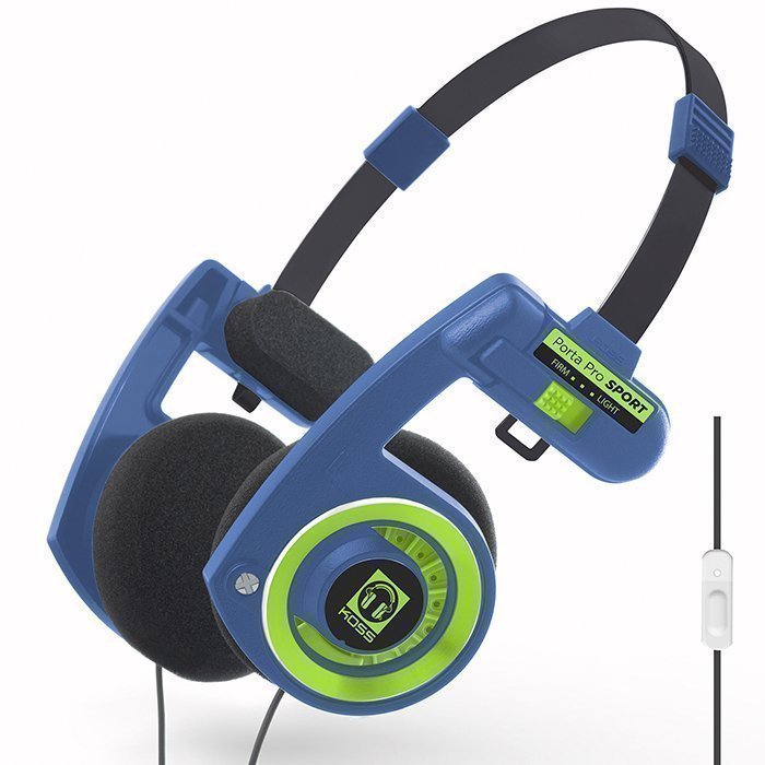 KOSS Porta Pro 3.0 On-ear Mic Sport Blue/Green