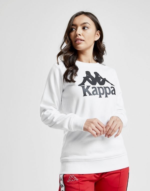 Kappa Logo Boyfriend Crew Collegepaita Valkoinen