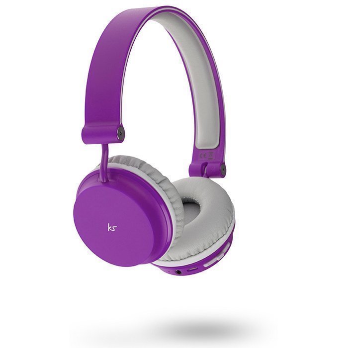 Kitsound Metro Wireless On-ear Mic Purple