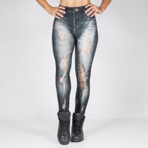 Labellla Mafia Totally Destroyed Legging Black M