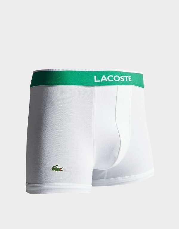 Lacoste 3 Pack Bokserit Valkoinen