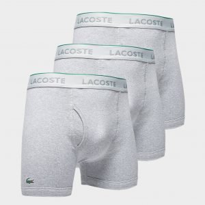 Lacoste 3 Pack Boxers Harmaa