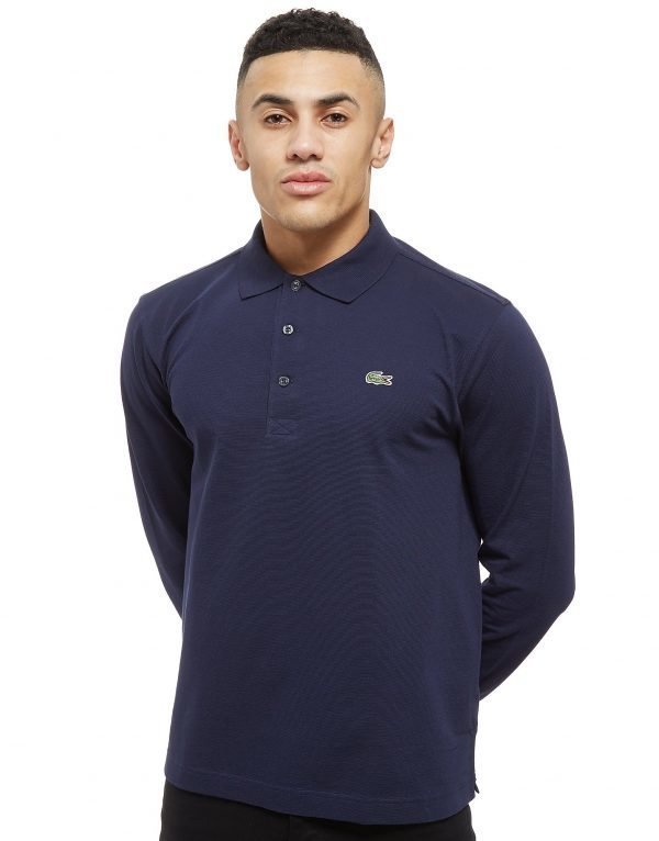 Lacoste Alligator Long Sleeve Polo Shirt Laivastonsininen