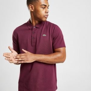 Lacoste Alligator Short Sleeve Polo Paita Burgundy