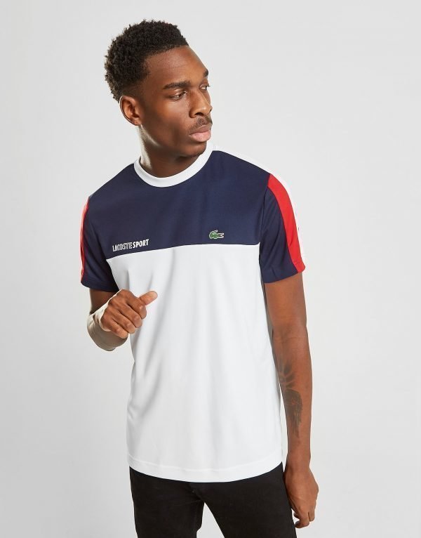 Lacoste Block Pique Short Sleeve T-Shirt Laivastonsininen