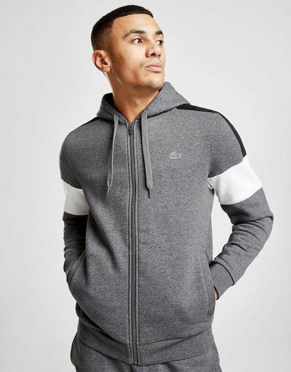 Lacoste Colour Block Sleeve Zip Through Huppari Harmaa