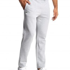 Lacoste Cuffed Fleece Track Pants Grey Marl / Argent