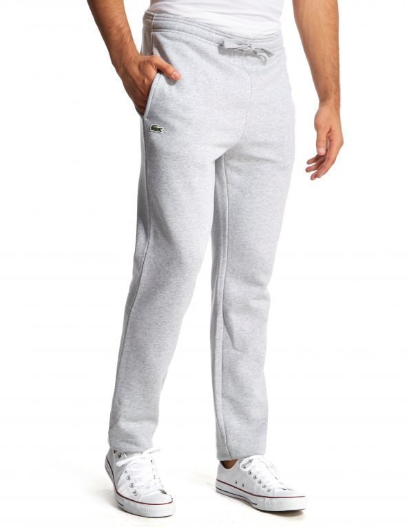 Lacoste Cuffed Fleece Track Pants Grey Marl / Argent