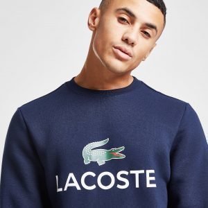 Lacoste Large Logo Crew Paita Laivastonsininen