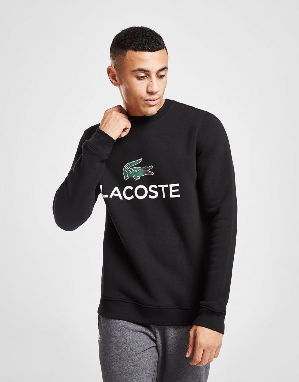 Lacoste Logo Crew Paita Musta