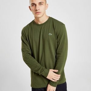 Lacoste Long Sleeve Croc T-Paita Khaki