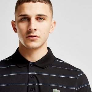 Lacoste Multi Stripe Polo Shirt Musta