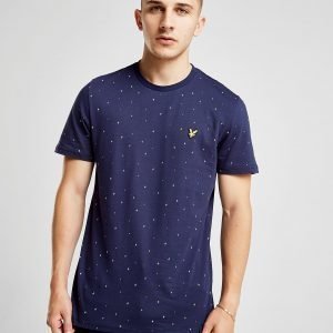 Lyle & Scott All Over Print T-Paita Laivastonsininen