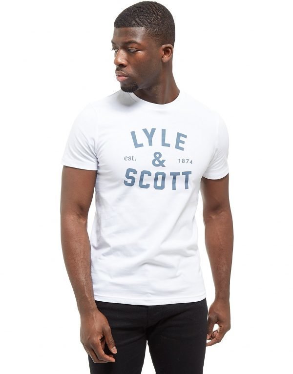 Lyle & Scott Large Logo Short Sleeve T-Shirt Valkoinen