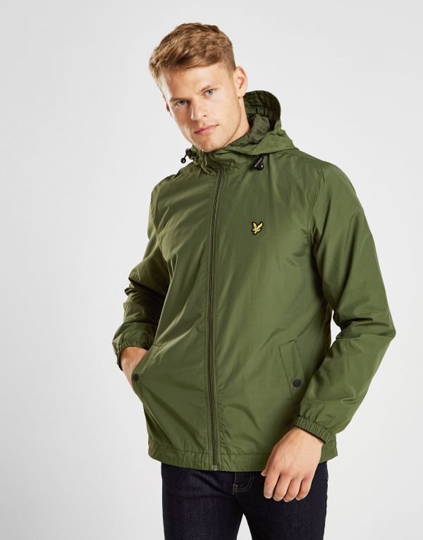 Lyle & Scott Lightweight Zip Through Core Takki Vihreä