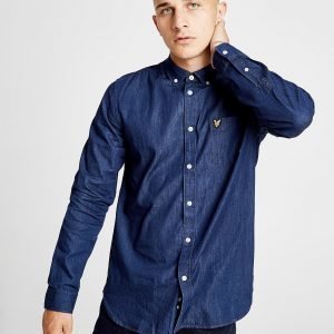 Lyle & Scott Long Sleeve Chamber Shirt Sininen