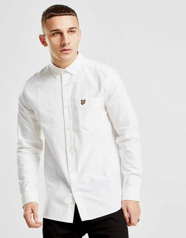 Lyle & Scott Long Sleeve Oxford Shirt Valkoinen