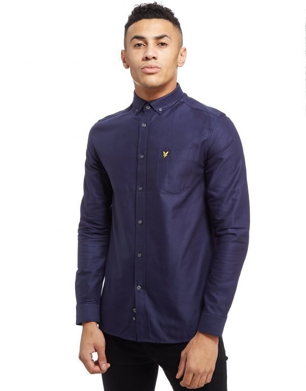 Lyle & Scott Oxford Long Sleeve Paita Laivastonsininen