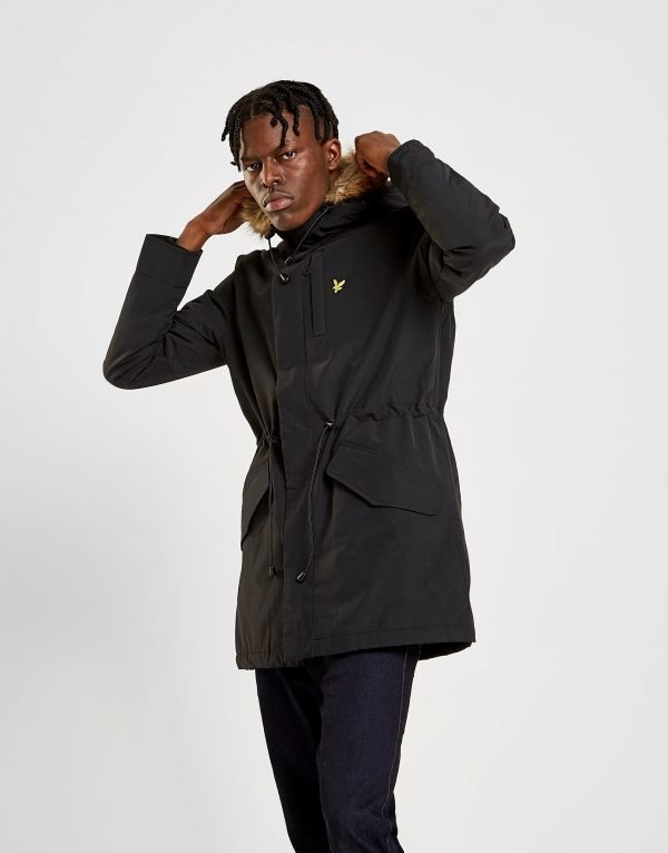 Lyle & Scott Parka Takki Musta